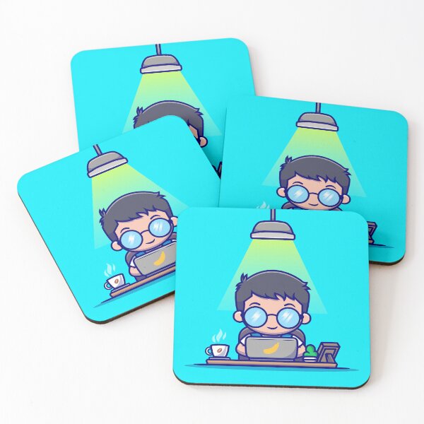 Item preview, Man Working with Laptop and Coffee designed and sold by hjian8219.