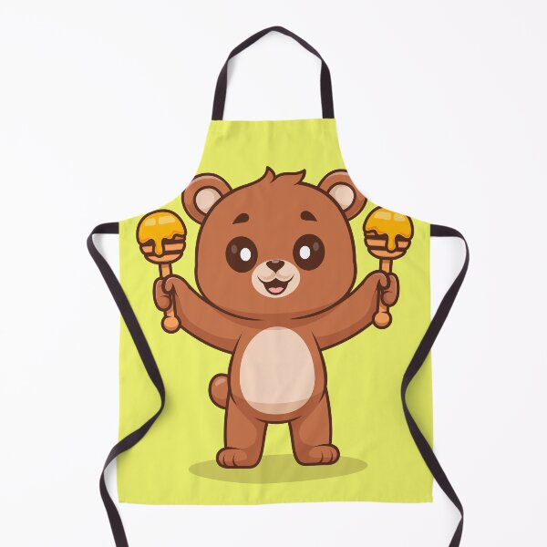 Item preview, Cute Bear with Honey Stick designed and sold by hjian8219.