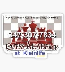 Chess Academy, Poster Sticker