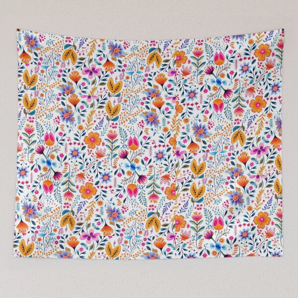 Item preview, Colorful Flowers and Leaves  designed and sold by Kathleen Douglas.