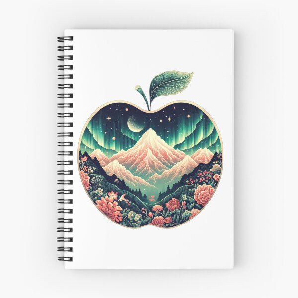 Item preview, Art pictures of aurora apples, mountains, flowers, beautiful designed and sold by Natcharee.