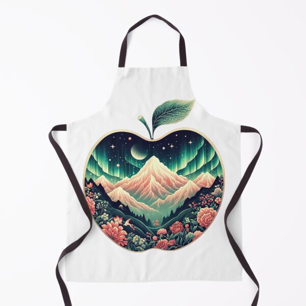 Item preview, Art pictures of aurora apples, mountains, flowers, beautiful designed and sold by Natcharee.