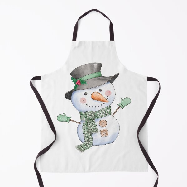Item preview, Cute Snowman with Green Scarf and Mittens designed and sold by PrancingPumpkin.