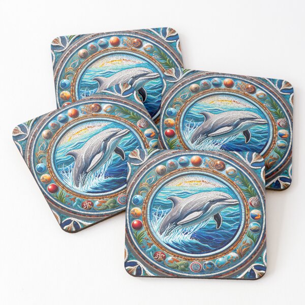 Item preview, Dolphin Mosaic designed and sold by NeatSplash.