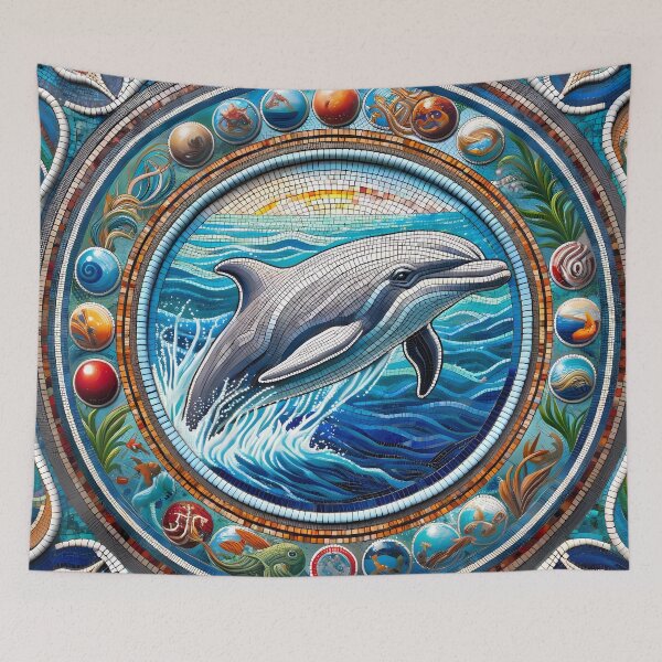 Item preview, Dolphin Mosaic designed and sold by NeatSplash.