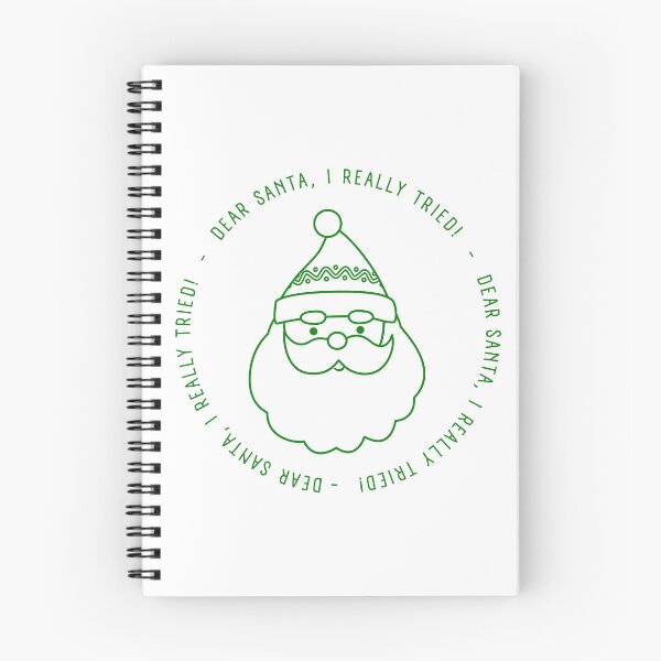 Item preview, Christmas Humor. Rude, Offensive, Inappropriate Christmas Card. Dear Santa, I Really Tried. Green designed and sold by That Cheeky Tee.