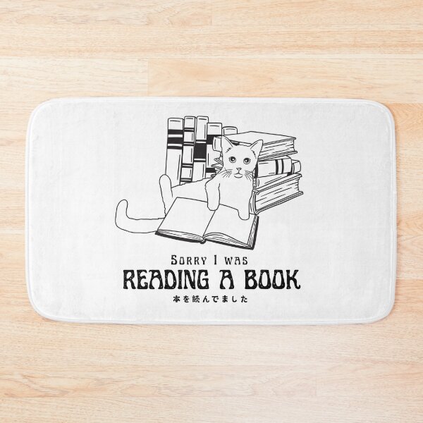 Item preview, Sorry I Was Reading White cat designed and sold by Mika2525-smile.