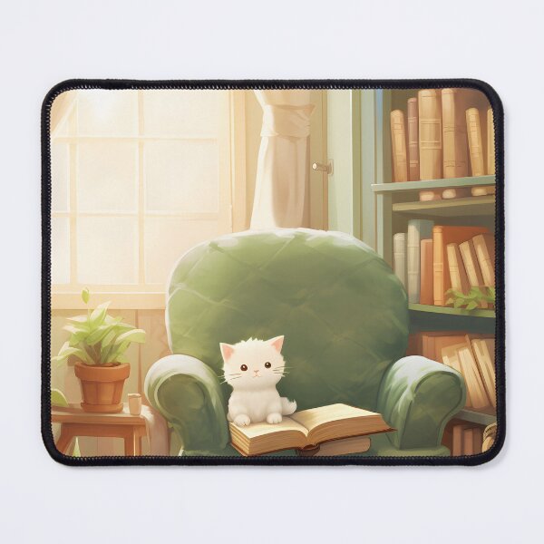 Item preview, Happy Reading Kitty Corner designed and sold by aurahealing.