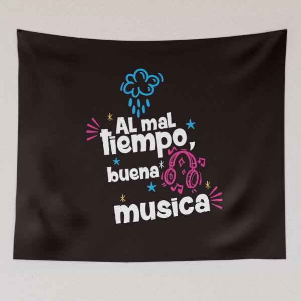 Item preview, To bad weather, good music - Dark background designed and sold by 8adesign.