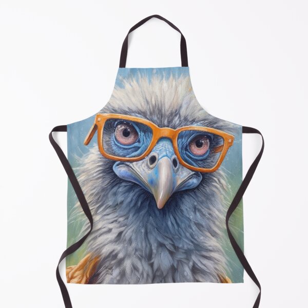 Artikelvorschau, lustiger Vogel mit Brille, Emu Humor und Spaß entworfen und verkauft von WallyPink.