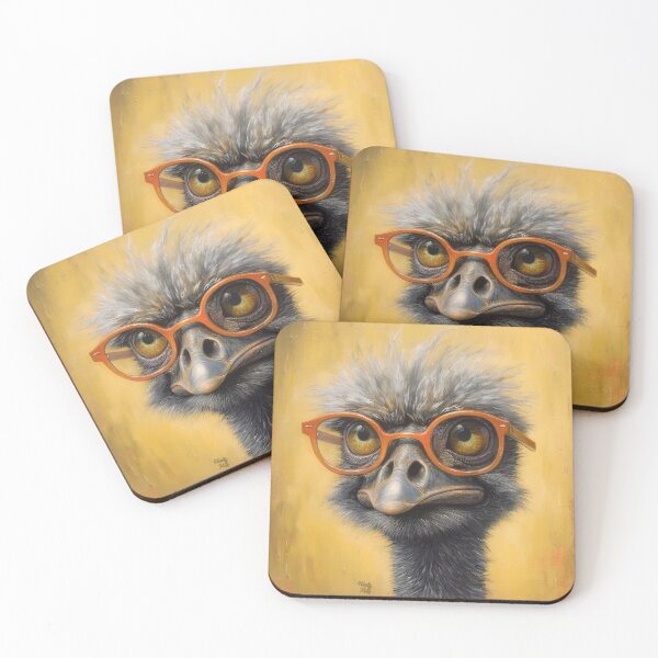 Item preview, Oh dear Emu, the funny, quirky bird from Australia designed and sold by WallyPink.