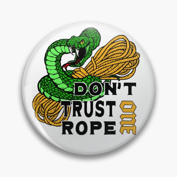 Item preview, One Rope; Do not Trust; Rope Access; designed and sold by StickerApe.