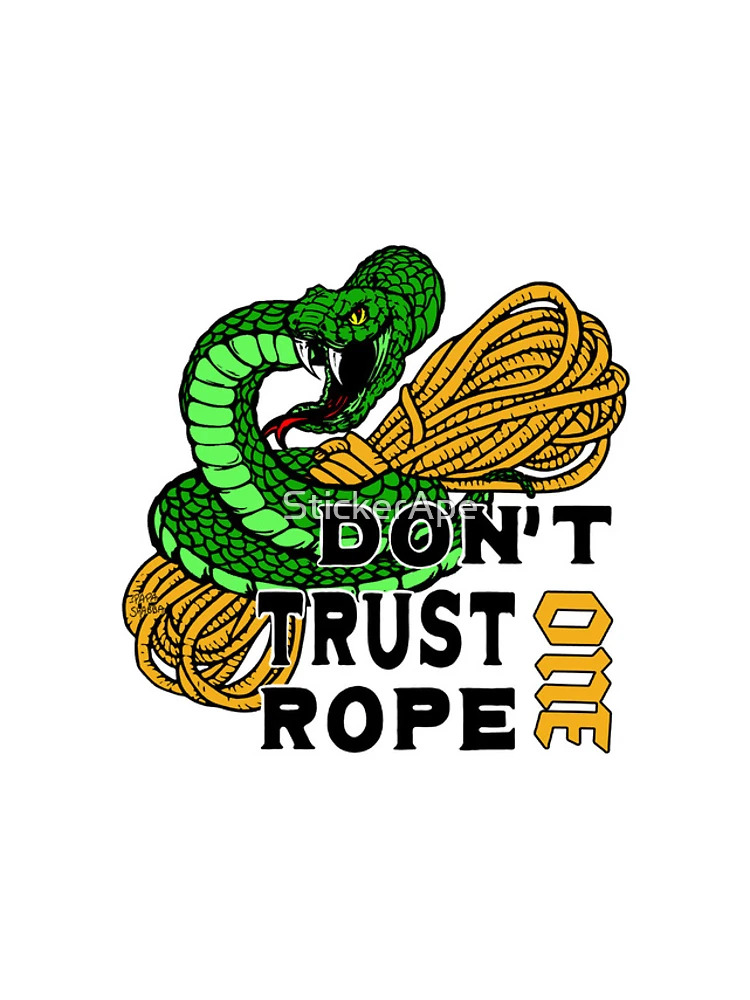 Thumbnail 4 of 4, iPhone Case, One Rope; Do not Trust; Rope Access; designed and sold by StickerApe.