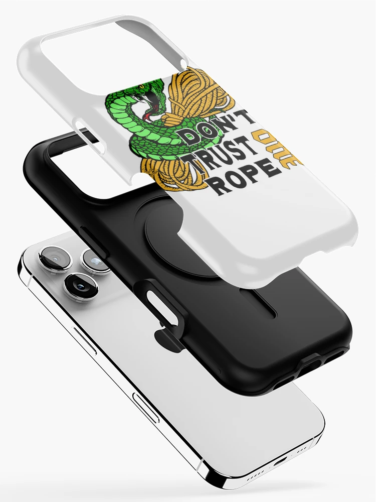 Thumbnail 2 of 4, iPhone Case, One Rope; Do not Trust; Rope Access; designed and sold by StickerApe.