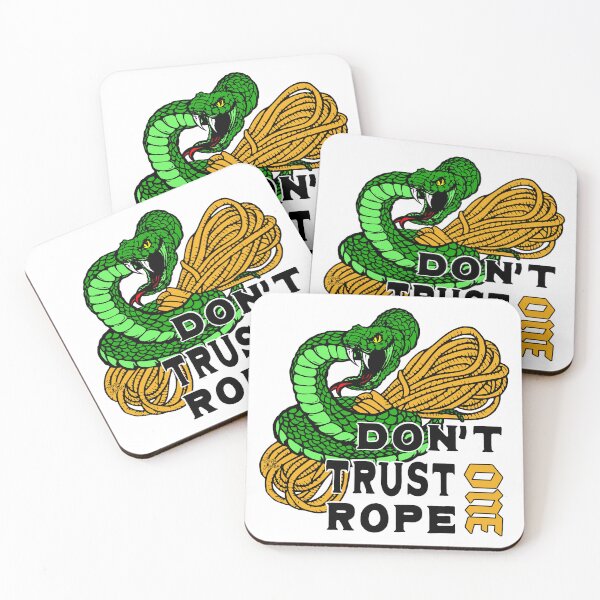 Item preview, One Rope; Do not Trust; Rope Access; designed and sold by StickerApe.
