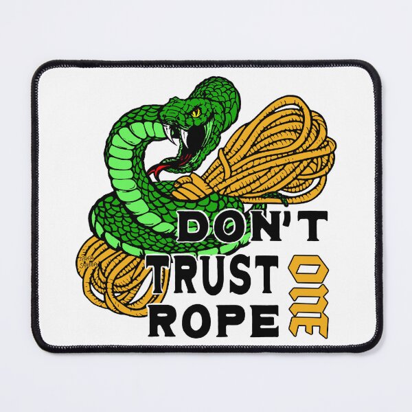 Item preview, One Rope; Do not Trust; Rope Access; designed and sold by StickerApe.