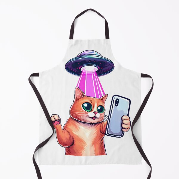 Item preview, Cat UFO Selfie, Cat And UFO, Cat Selfie, Kitten, Funny Cat designed and sold by Porcupine Tees ⭐⭐⭐⭐⭐.