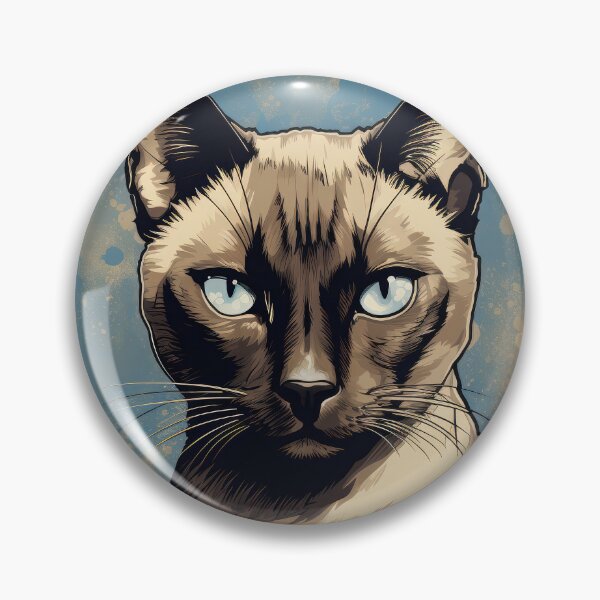 Item preview, Seal Point Siamese Cat Face designed and sold by Elisabeth Lucas.