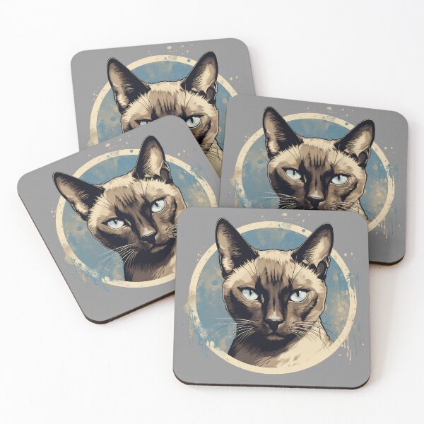 Item preview, Seal Point Siamese Cat Face designed and sold by Elisabeth Lucas.