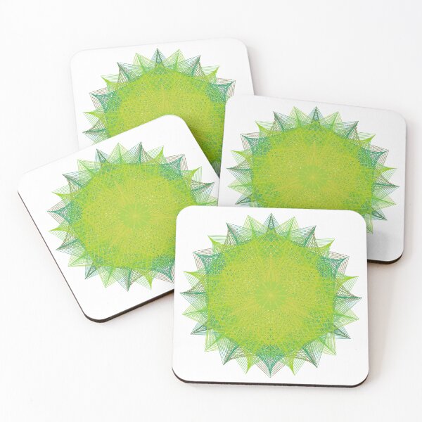 Item preview, Circles On Circle-3 [10001-Greens-WB] designed and sold by LottMultimedia.