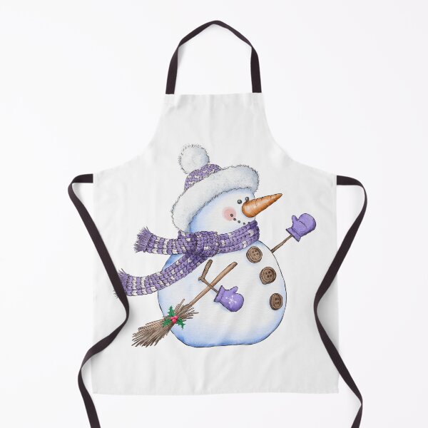 Item preview, Cute Snowman with Purple Scarf and Mittens designed and sold by PrancingPumpkin.