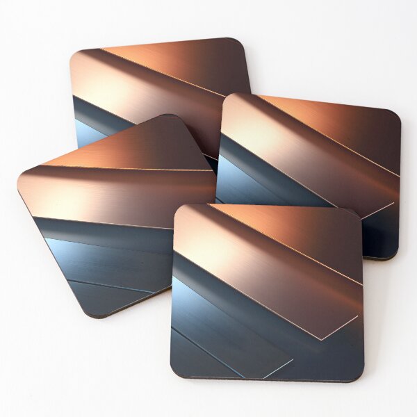 Item preview, Abstract polished colourful metal  designed and sold by workshoot.