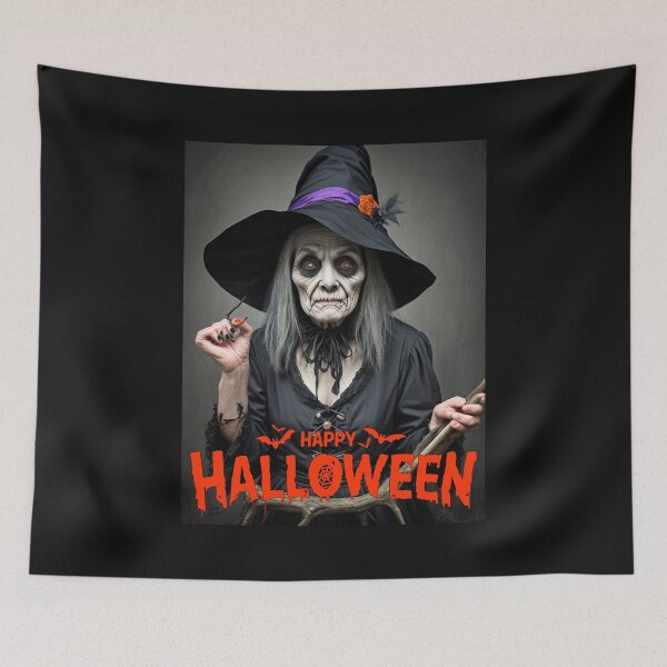 Item preview, Creepy Witch wish Happy Halloween; designed and sold by StickerApe.