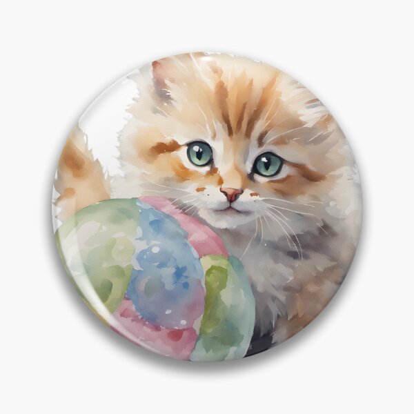 Item preview, A Kitten with ball designed and sold by Vibes-vintage.