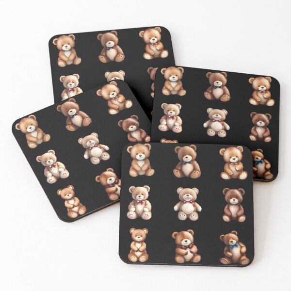 Item preview, Set of Nine Cute Teddy Bears designed and sold by pixclipart.