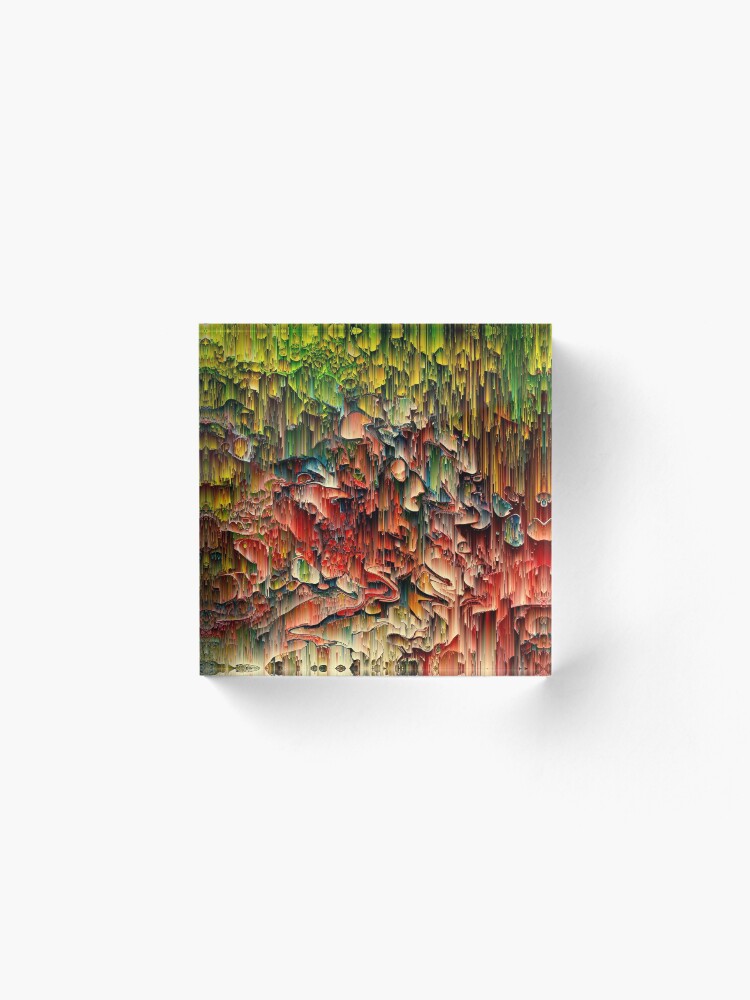 Alternate view of Intriguing - Pixel Art Acrylic Block