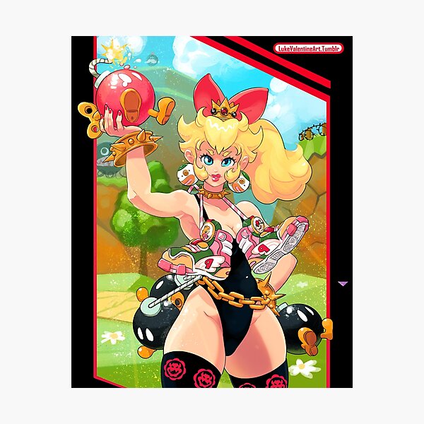 Peachy Bomber Photographic Print