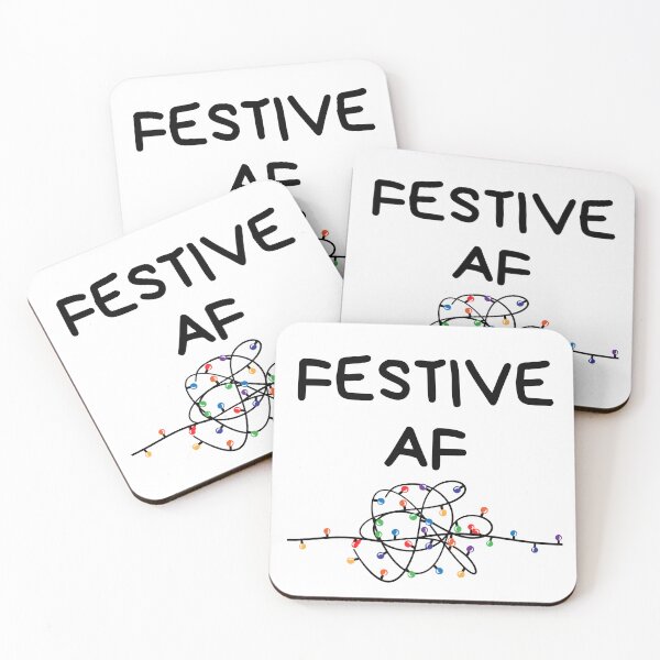 Item preview, Christmas Humor. Rude, Offensive, Inappropriate Christmas Card. Festive AF. Black designed and sold by That Cheeky Tee.
