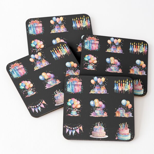 Item preview, Birthday Party Elements Set 1 designed and sold by pixclipart.