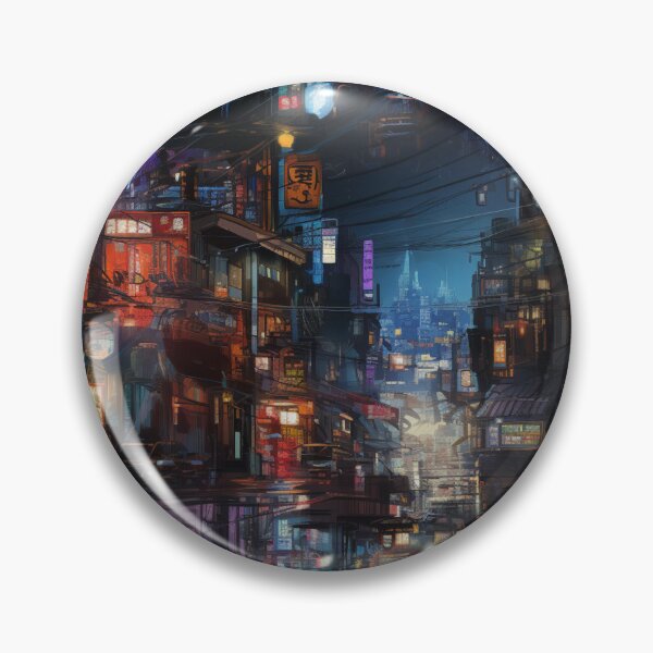 Item preview, Cyberpunk City digital paper designed and sold by Khun-Teera.