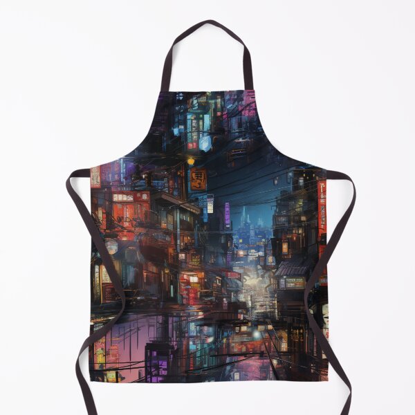 Item preview, Cyberpunk City digital paper designed and sold by Khun-Teera.