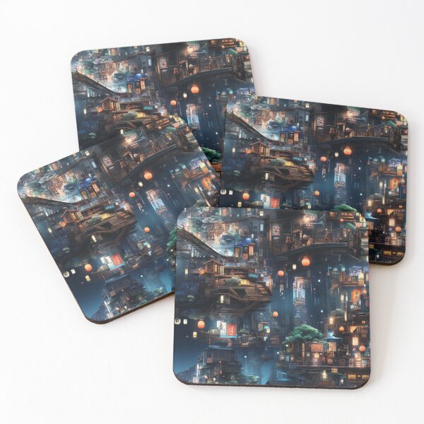 Item preview, Cyberpunk City digital paper designed and sold by Khun-Teera.