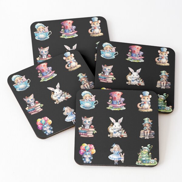 Item preview, Cute Alice in Wonderland Characters designed and sold by pixclipart.