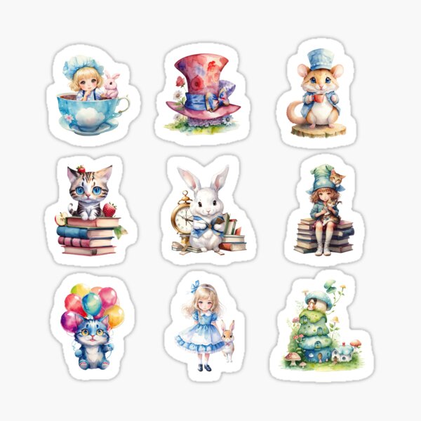 Artikel-Vorschau von Niedliche Alice im Wunderland-Charaktere, designt und verkauft von pixclipart.