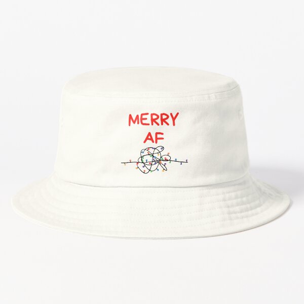 Item preview, Christmas Humor. Rude, Offensive, Inappropriate Christmas Card. Merry AF. Red designed and sold by That Cheeky Tee.