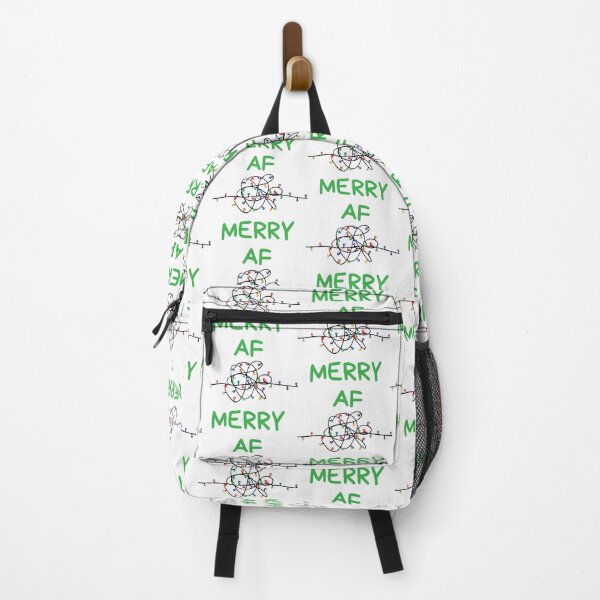 Item preview, Christmas Humor. Rude, Offensive, Inappropriate Christmas Card. Merry AF. Green designed and sold by That Cheeky Tee.