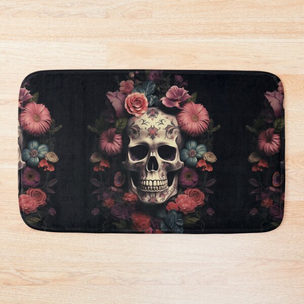Item preview, Skull with Flowers designed and sold by narenz03.
