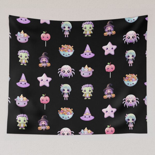 Item preview, Cute Kawaii Halloween Characters designed and sold by pixclipart.