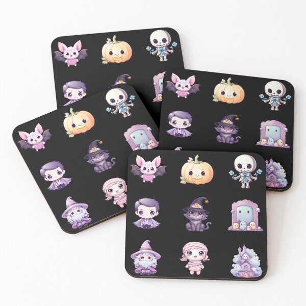 Item preview, Adorable Kawaii Halloween Characters designed and sold by pixclipart.