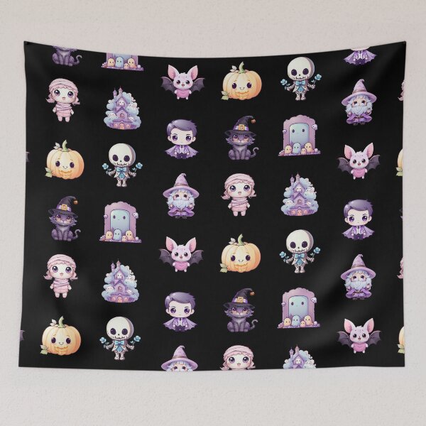 Item preview, Adorable Kawaii Halloween Characters designed and sold by pixclipart.