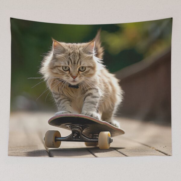 Item preview, Tabby Cat on Skateboard designed and sold by Elisabeth Lucas.