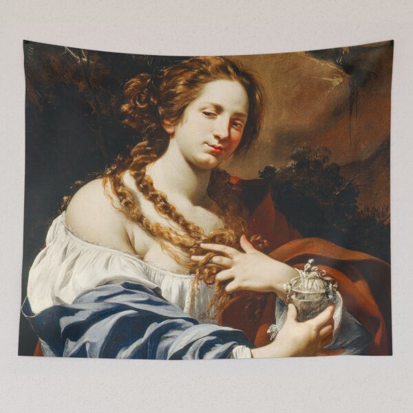 Item preview, Simon Vouet Magdalen Portrait Artistic Masterpiece Print designed and sold by TheSoulOfArt.