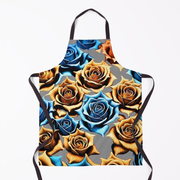 Item preview, Several rosebuds chaotically arranged, primarily in shades of yellow and blue also no background designed and sold by CoolVisionStd.