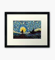 link starry night Framed Print