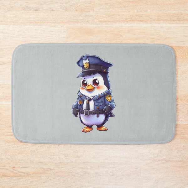 Artikelvorschau, Polizeibeamter Pinguin-Cartoon-Tierpolizist entworfen und verkauft von portrait4you.