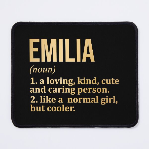 Item preview, Emilia Name Definition in Gold designed and sold by XCIV.